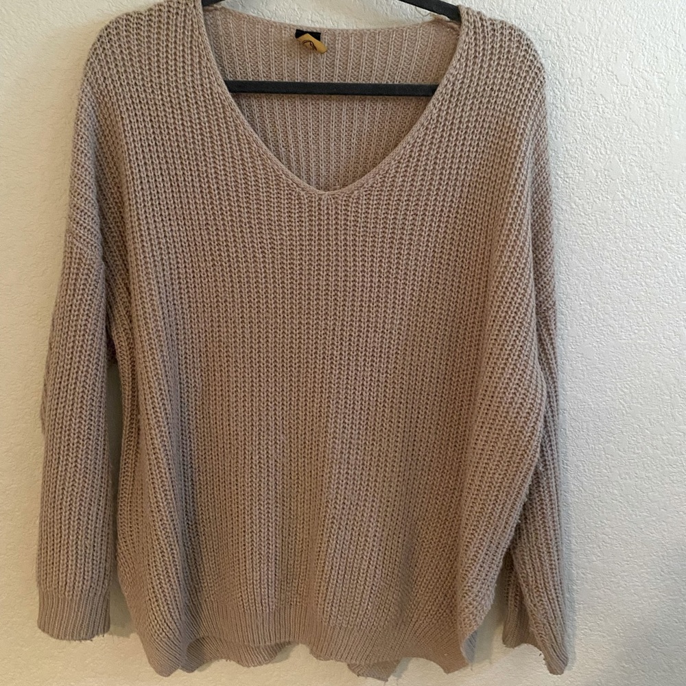 Loose knit oversized sweater